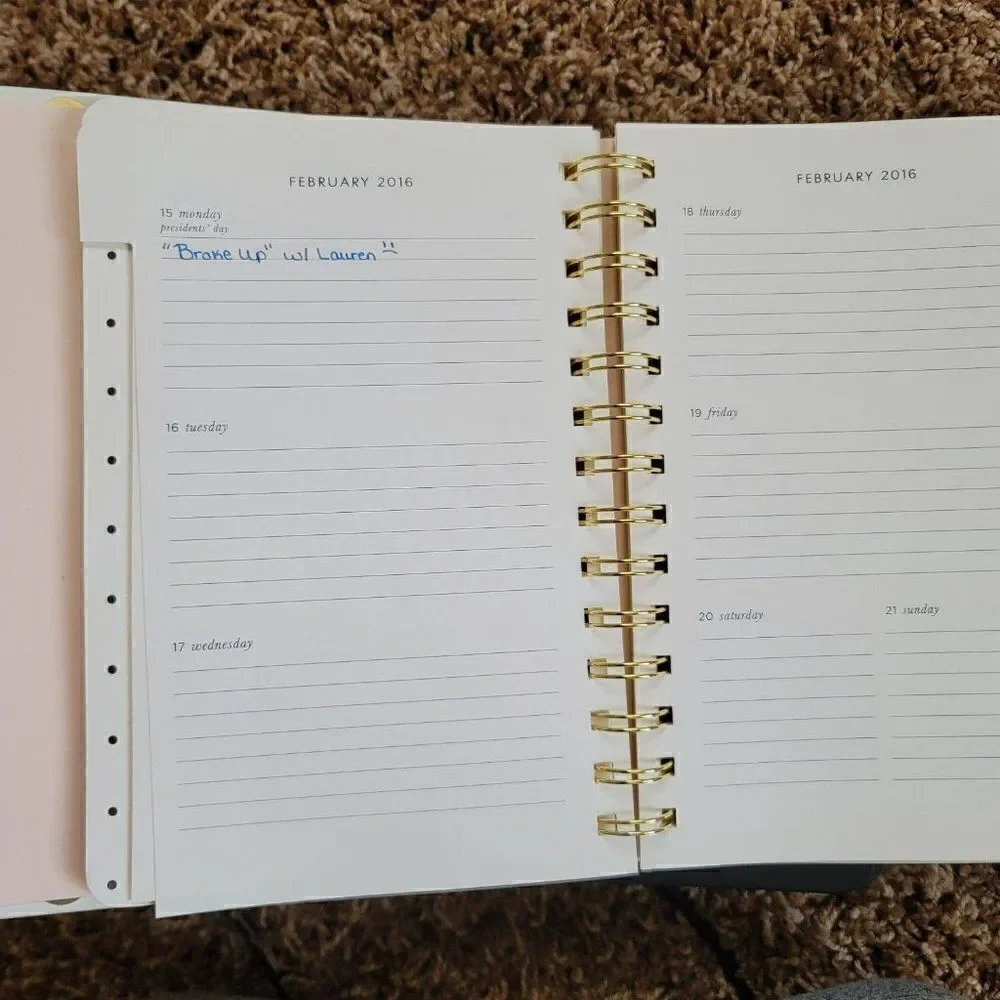 Kate Spade planner polka dot schedule organizer of